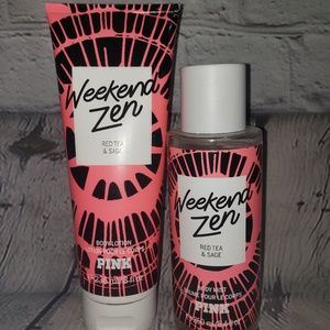 PINK Weekend Zen mist and lotion set